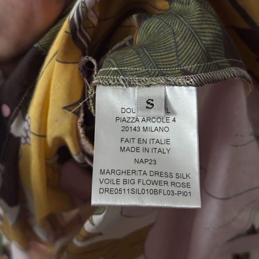 NWT La Double J S Margherita printed cotton and silk-blend mini dress - Picture 7 of 13